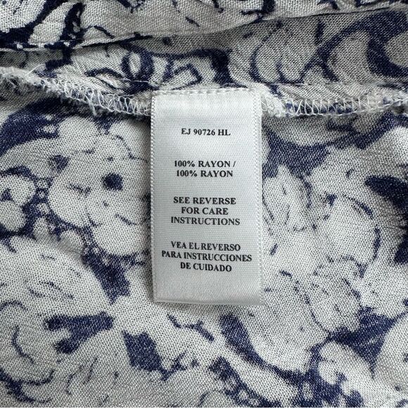 En Crème Women's S Open Front Kimono Cover Up Blue Boho Open Front Beach Layer - Picture 5 of 7